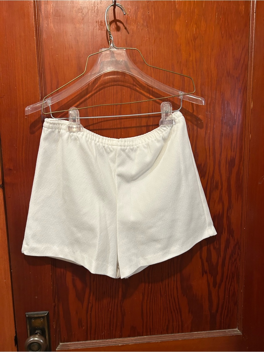 Vintage handmade white shorts best fits a M/L